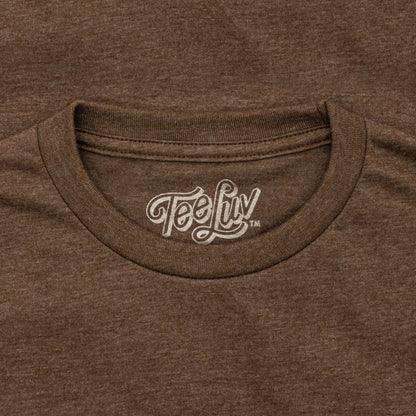 Count Chocula Distressed Monster Cereal Logo T-Shirt - Heather Brown- Tee Luv- {{Product type}}