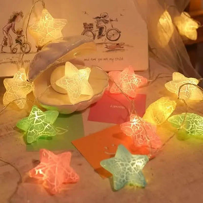 10-Light Crack Star String Lights - - String & Fairy Lights