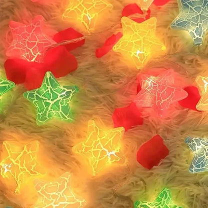 10-Light Crack Star String Lights - - String & Fairy Lights