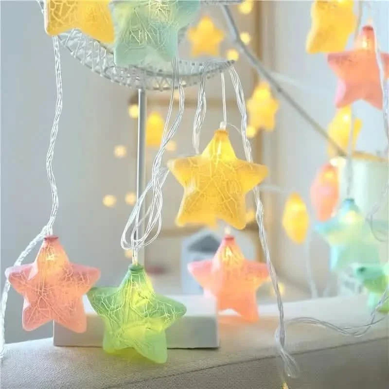 10-Light Crack Star String Lights - - String & Fairy Lights