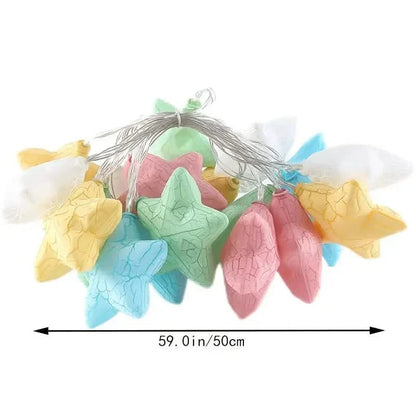 10-Light Crack Star String Lights - - String & Fairy Lights