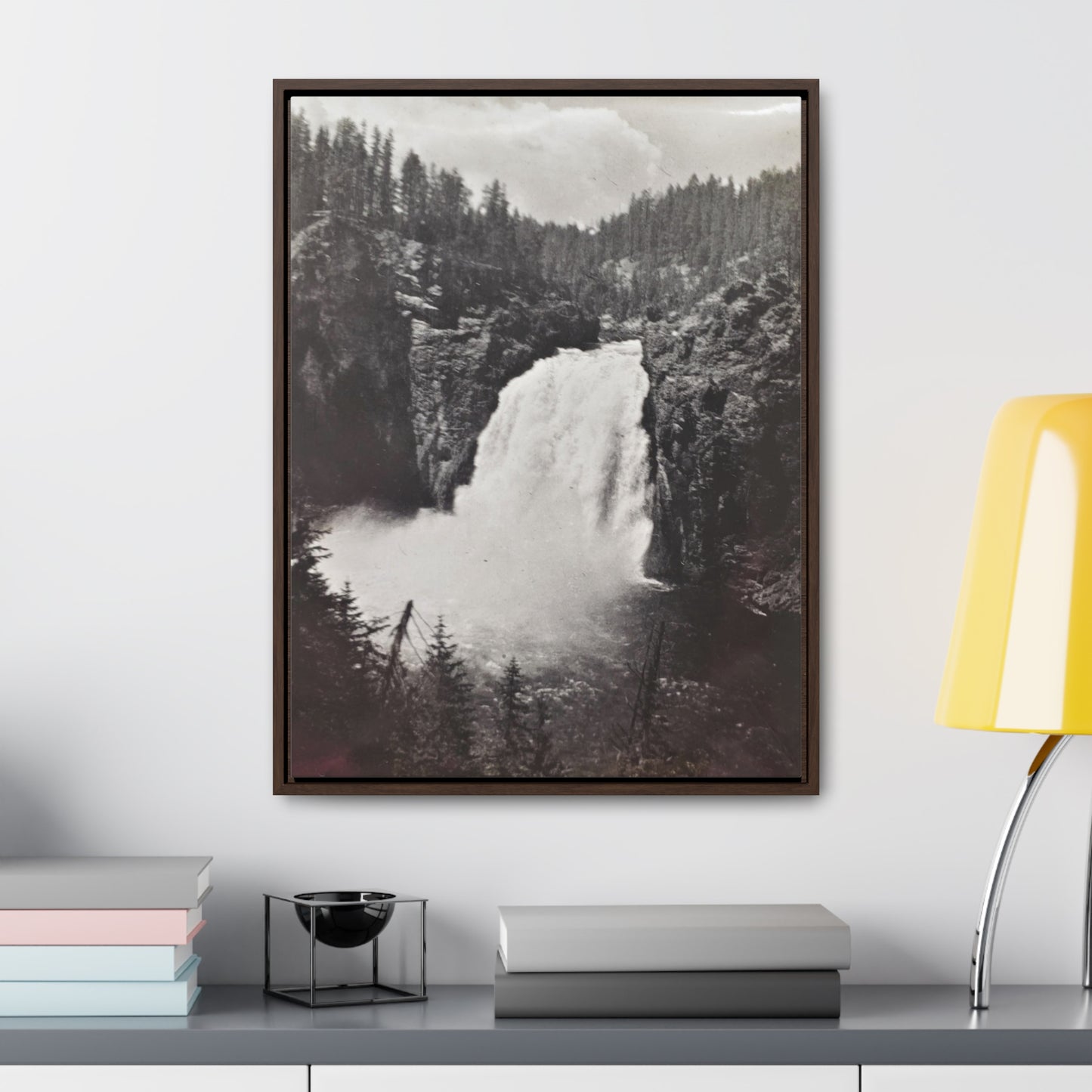 Upper Falls Yellowstone Gallery Canvas Wraps, Vertical Frame