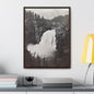Upper Falls Yellowstone Gallery Canvas Wraps Vertical Frame 18″ x 24″ Premium Gallery Wraps (1.25″) Walnut