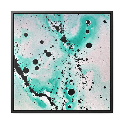 Teal Burst Gallery Canvas Wraps, Square Frame 20″ x 20″ Premium Gallery Wraps (1.25″)