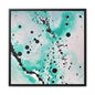 Teal Burst Gallery Canvas Wraps, Square Frame 20″ x 20″ Premium Gallery Wraps (1.25″)