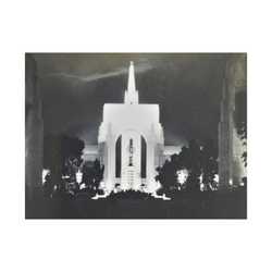 Golden Gate International Exposition Night Satin Canvas Stretched