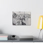 Suspended Boulder Dam Worker Stretched Canvas 1.5" 16″ x 12″