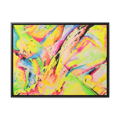 Neon Fire Gallery Canvas Wraps, Horizontal Frame 24″ x 18″ Premium Gallery Wraps (1.25″)