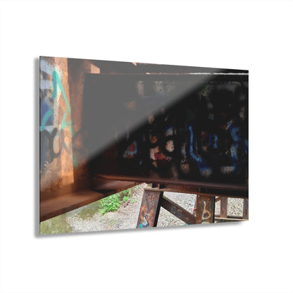 Graffiti Bridge Acrylic Print — Urban Decay Photo Wall Art French Cleat Hanging - - Home Decor