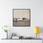 Army Pursuit Plane Ames Airport 1939 Gallery Canvas Wraps Square Frame 30″ x 30″ 1.25" Black