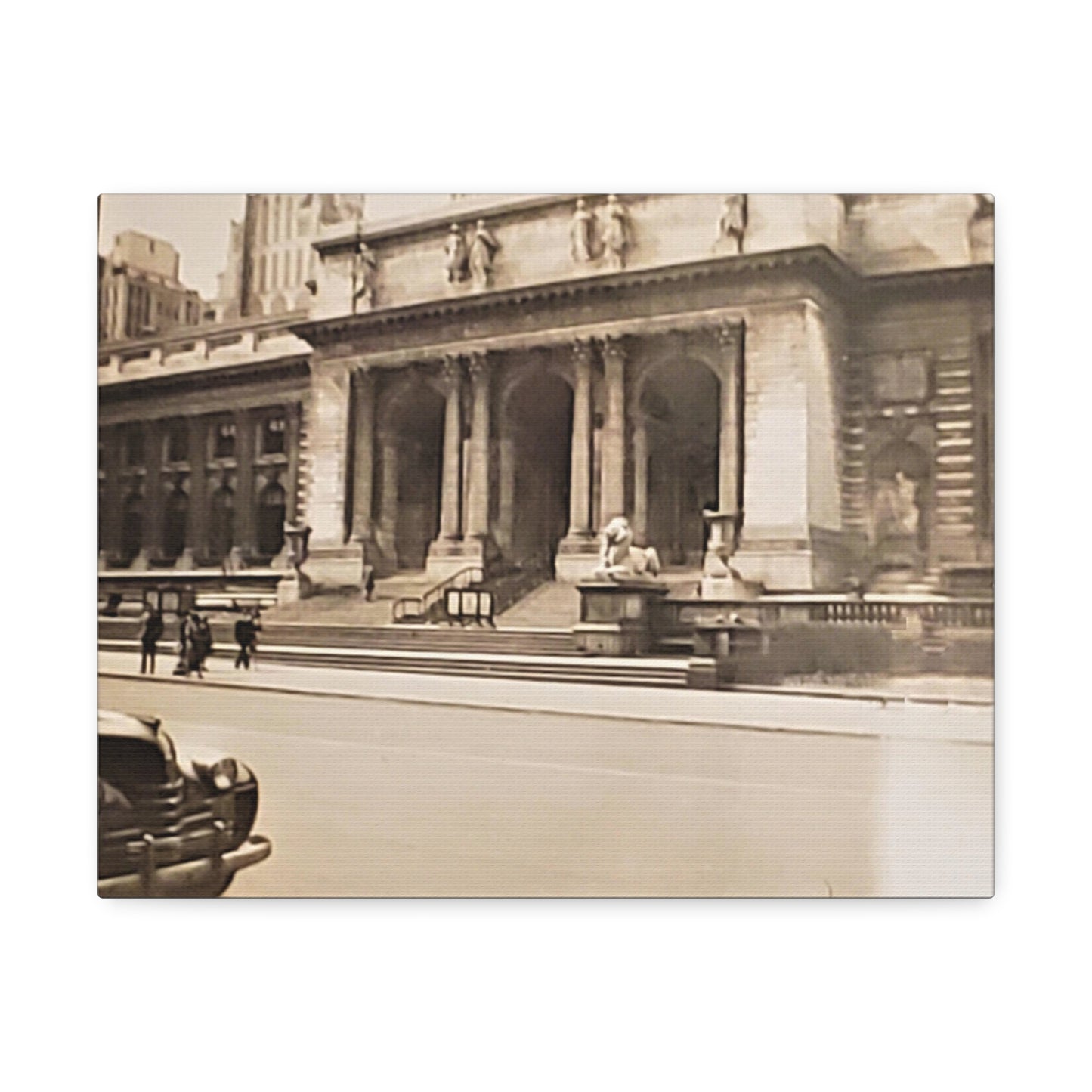 New York Public Library Stretched Canvas