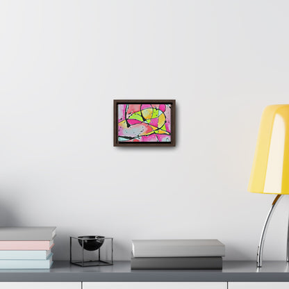 Pink Mouse Gallery Canvas Wraps Horizontal Frame 7" x 5" Walnut 1.25"