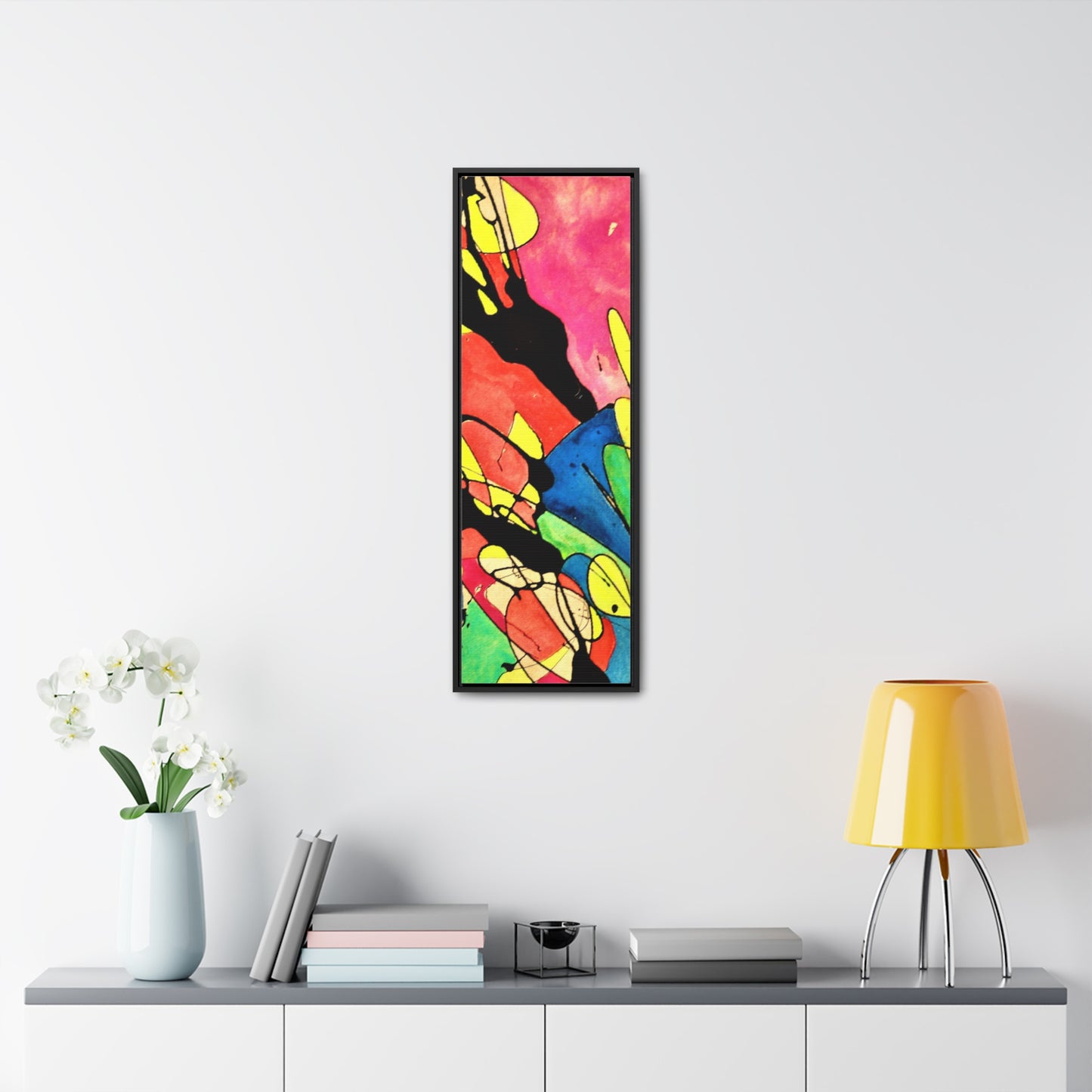 Exploding Earth Gallery Canvas Wraps, Vertical Frame