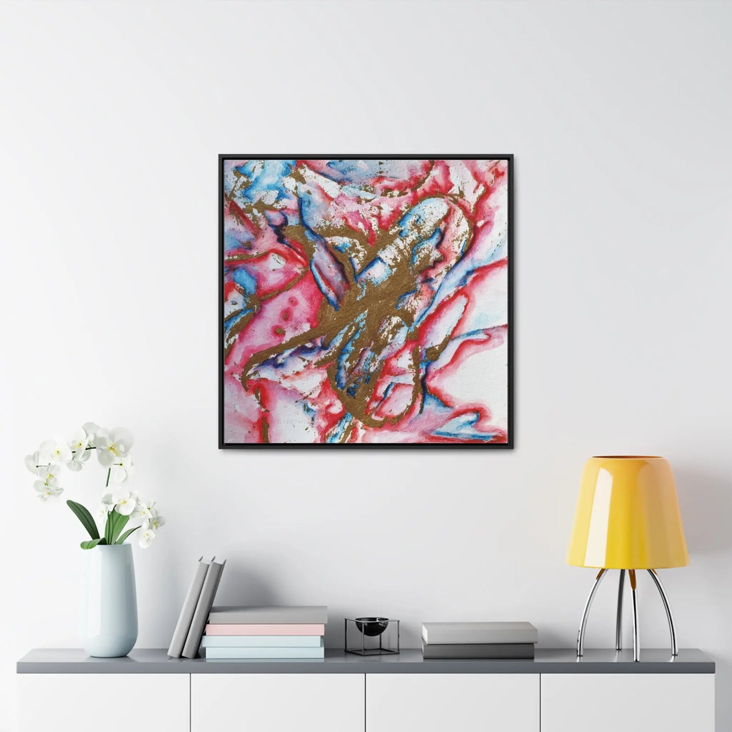 Abstract Love Gallery Canvas Wraps, Square Frame