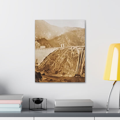 Back View Morris Dam Spillway Canvas Gallery Wraps 16″ x 20″ 1.25"