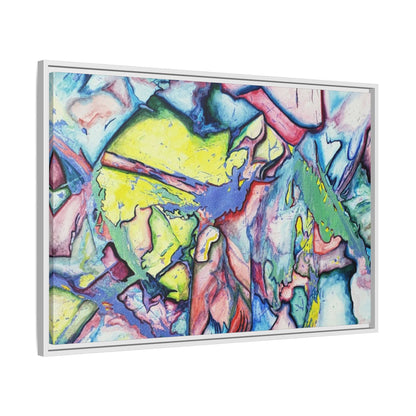 Alien Abstract Colorful Framed Canvas Art - Kia Day Design