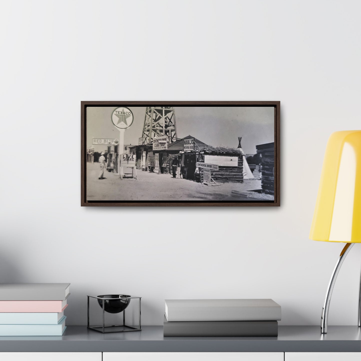 Texaco Station Continental Divide Gallery Canvas Wraps, Horizontal Frame