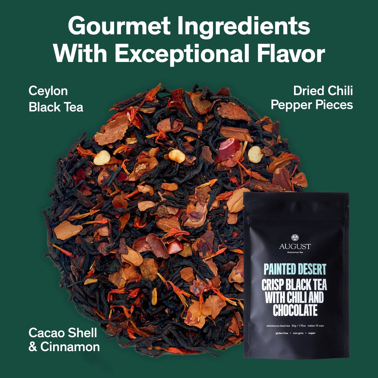 Painted Desert - Chocolate Chili Black Tea - - Beverages > Teas > Black Teas
