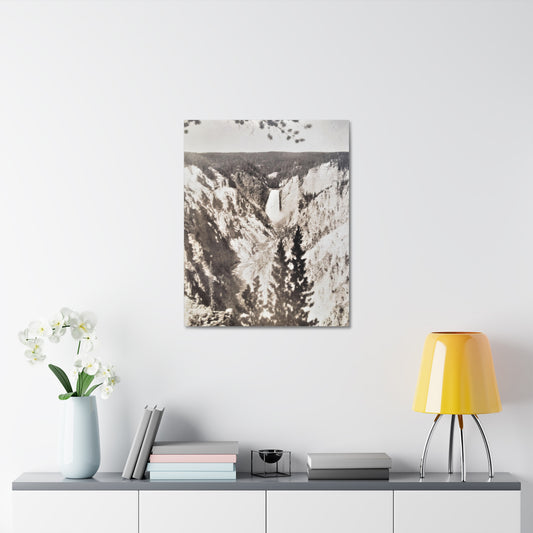 Artists Point Yellowstone Stretched Canvas