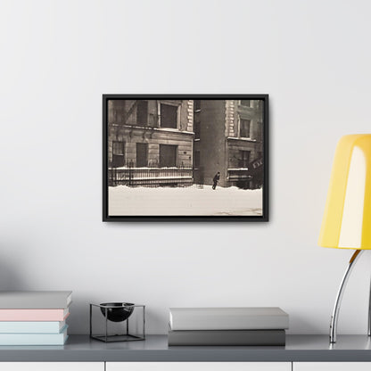 430 W 119th St New York Gallery Canvas Wraps Horizontal Frame 16″ x 12″ Black white Premium Gallery Wraps (1.25″)