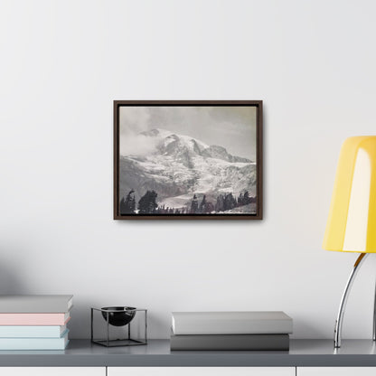 Mount Rainier Gallery Canvas Wraps Horizontal Frame 14″ x 11″ Walnut Premium Gallery Wraps (1.25″)