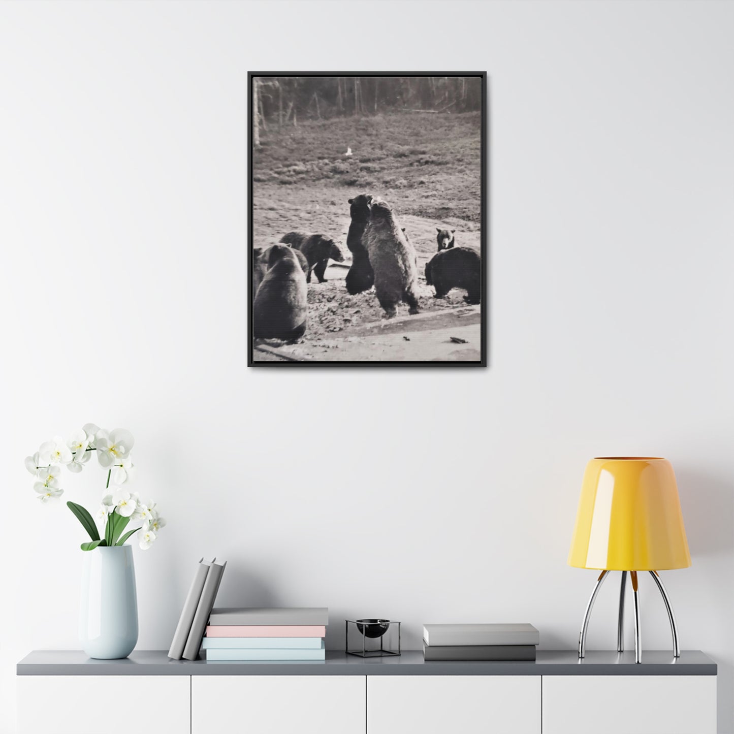 Yellowstone Grizzly Bears Gallery Canvas Wraps, Vertical Frame