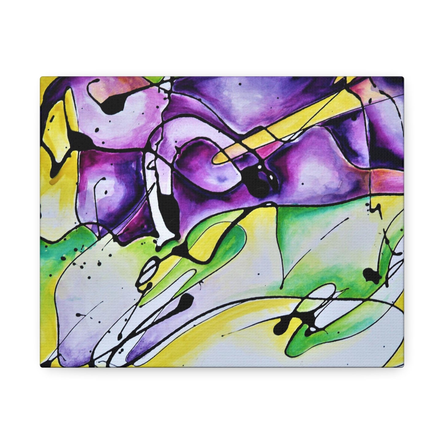 Purple Mountains Stretched Canvas