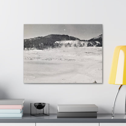 Mammoth Hot Springs Yellowstone Canvas Gallery Wraps 24″ x 18″ 1.25"
