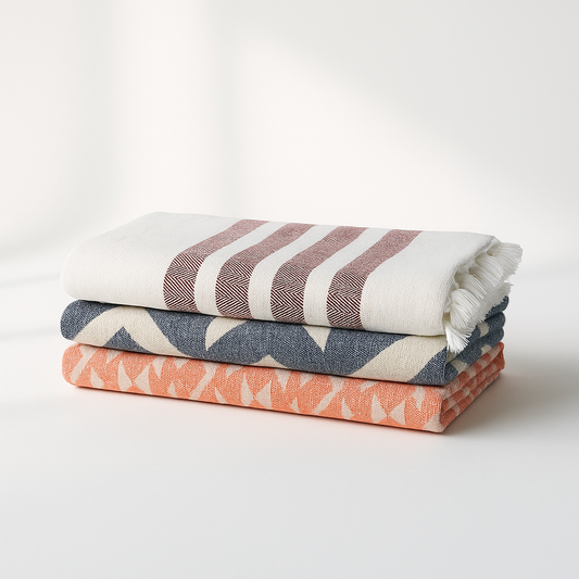 100% Cotton | Super-Soft Turkish Bath and Beach Towel - - Home