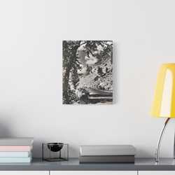 Eagles Nest Rock Yellowstone Satin Canvas Stretched 11″ x 14″ (Vertical) 1.5"