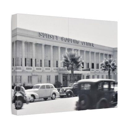 Sunset Bowling Center Largest in U.S 1939 Stretched Canvas