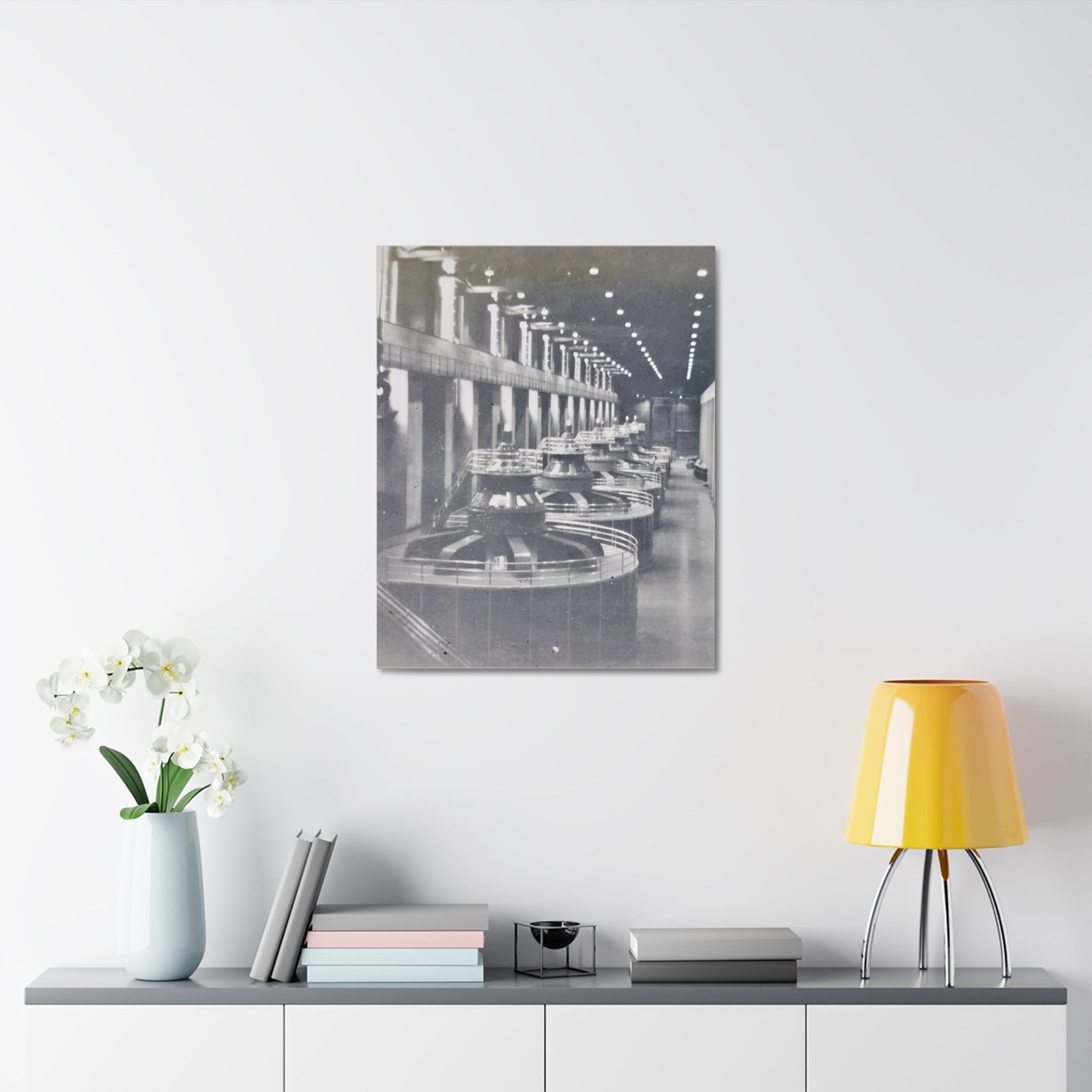Boulder Dam Powerhouse Stretched Canvas 1.5" 24″ x 30″