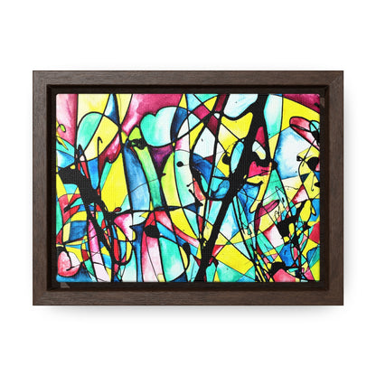 Alien Lady Gallery Canvas Wraps, Horizontal Frame 7" x 5" Walnut Premium Gallery Wraps (1.25″)