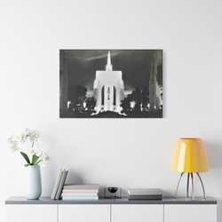Golden Gate International Exposition Night Satin Canvas Stretched 36″ x 24″ (Horizontal) 1.5"