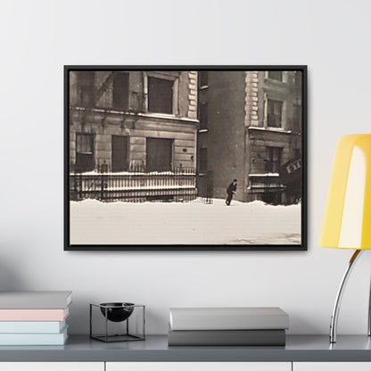 430 W 119th St New York Gallery Canvas Wraps Horizontal Frame 24″ x 18″ Black white Premium Gallery Wraps (1.25″)