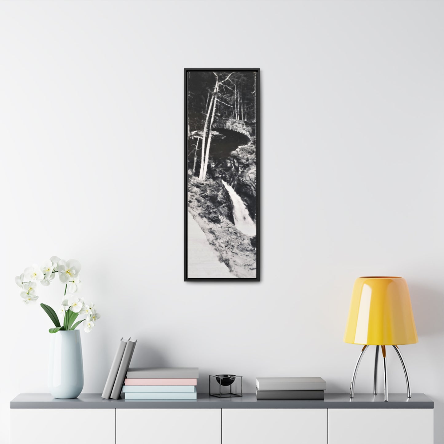 Narada Falls Yellowstone Gallery Canvas Wraps, Vertical Frame