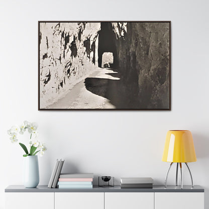 Tunnel at The Needles Gallery Canvas Wraps Horizontal Frame 48″ x 32″ Walnut Premium Gallery Wraps (1.25″)