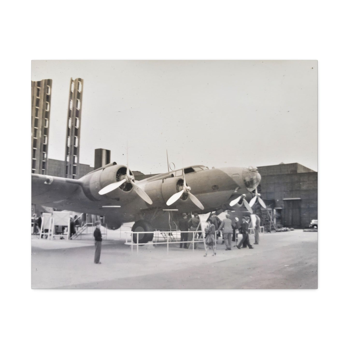 Boeing B-17 Bomber Stretched Canvas