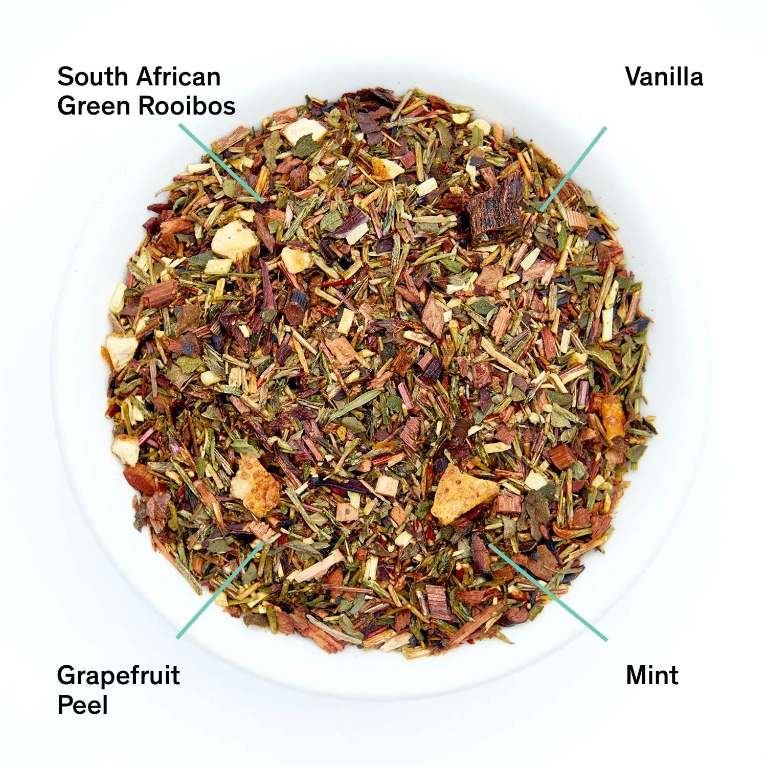 Cocteau - Vanilla Grapefruit Mint Rooibos Tea (Caffeine Free) - - Beverages > Teas > Herbal Teas