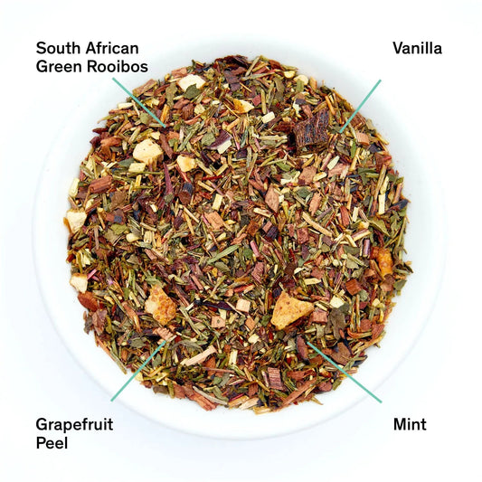 Cocteau - Vanilla Grapefruit Mint Rooibos Tea Caffeine Free - - Beverages > Teas > Herbal Teas