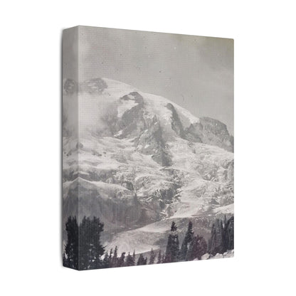 Mount Rainier Satin Canvas Stretched