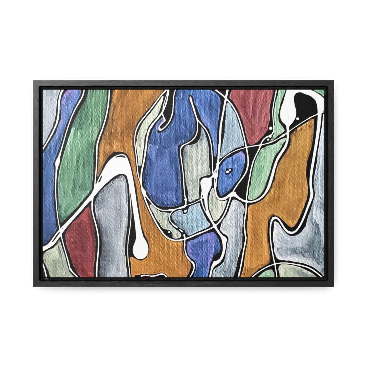 Blue Girl Gallery Canvas Wraps, Horizontal Frame