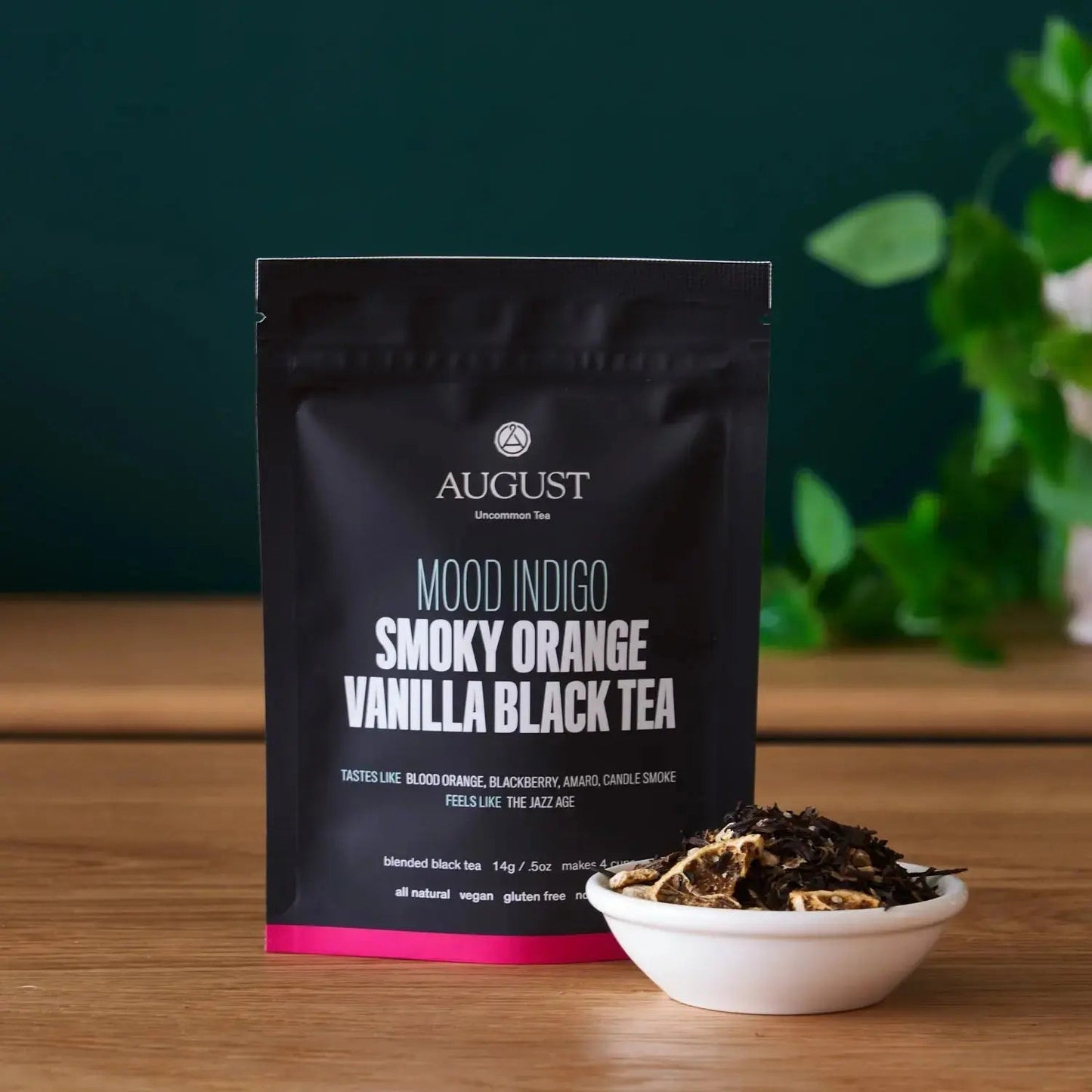 Mood Indigo - Smoky Orange Vanilla Black tea - 4 cup deluxe sample - Beverages > Teas > Black Teas