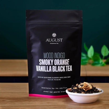 Mood Indigo - Smoky Orange Vanilla Black tea - 15 cup bag - Beverages > Teas > Black Teas