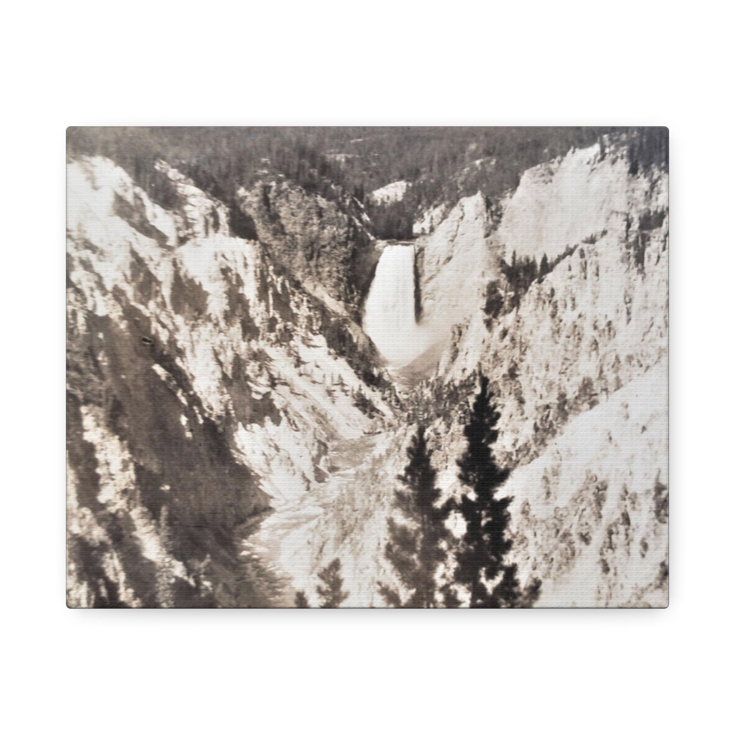 Artists Point Yellowstone Stretched Canvas