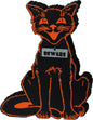 Beware Black Cat Chunky Sitter Wood Sign - - Fall & Halloween