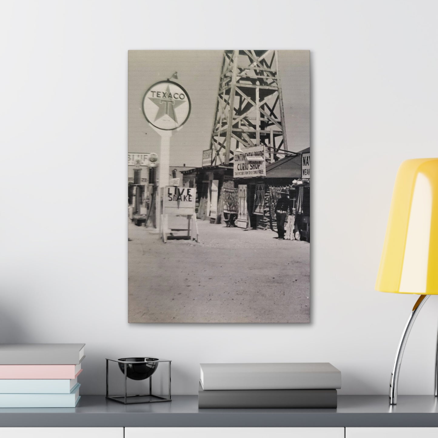 Texaco Station Continental Divide Canvas Gallery Wraps