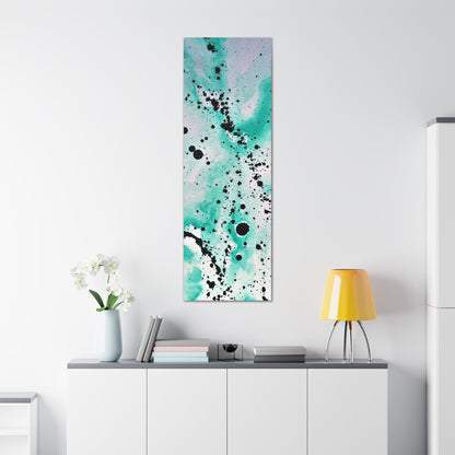 Teal Burst Canvas Gallery Wraps