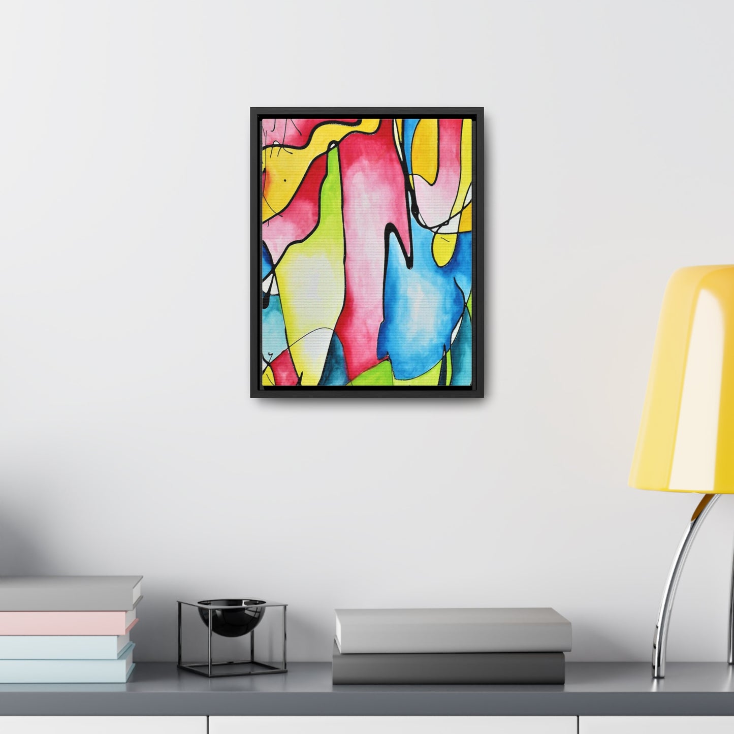 Blue Flame Gallery Canvas Wraps, Vertical Frame