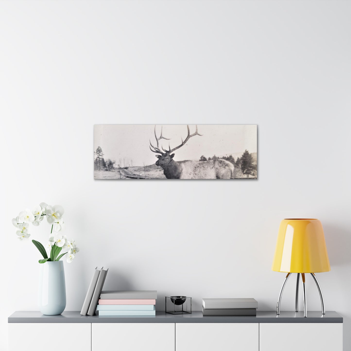 Yellowstone Bull Elk Canvas Gallery Wraps